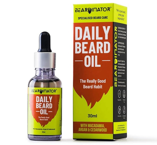 BEARDINATOR DAILY BEARD OIL 30ML SPECIALISED BEARD CARE