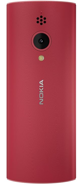 Nokia 150 Dual SIM Premium Keypad Phone | Rear Camera, Long Lasting Battery Life, Wireless FM Radio & MP3 Player and All-New Modern Premium Design | Red