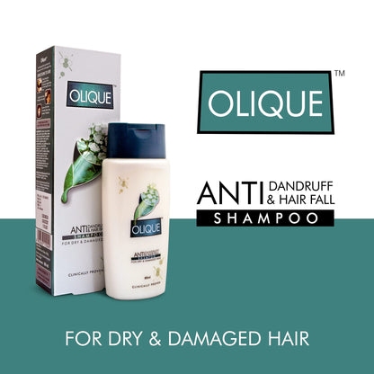 OLIQUE Anti-Dandruff & Anti-HairFall SHAMPOO FOR DRY & DAMAGED HAIR 180 ML (PACK OF 1)