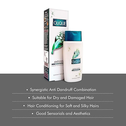 OLIQUE Anti-Dandruff & Anti-HairFall SHAMPOO FOR DRY & DAMAGED HAIR 180 ML (PACK OF 1)