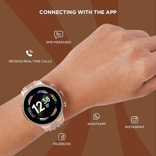 PunnkFunnk GEN 9 Smartwatch for Women with Metal Strap & HD Display, Bluetooth Calling, 100+ Watch Faces, Health Tracker, Sports Modes & IP67 Waterproof(Rose Gold)