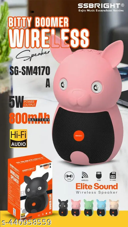 Bitty Boomer wireless Bluetooth Speaker SG-SM 4170A with 800mah battery,Hi-fi audio,5W Power output and Elite Sound wireless Speaker