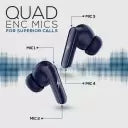 Fire-Boltt Aura TWS Earbuds with 40 Hours Playback, Quad Mic ENC & 40ms Game Mode BT V 5.3 Bluetooth  (Blue, True Wireless)