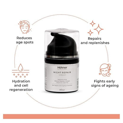 Hohner Night Repair Cream with Peptides (30 gm) Brand: Hohner
