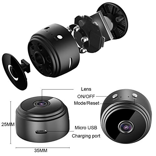 smars® Full HD 1080P Mini WiFi Magnetic Camera Infrared Night Vision Micro Camera Wireless IP P2P Mini Camera Motion Detection DV DVR Camera