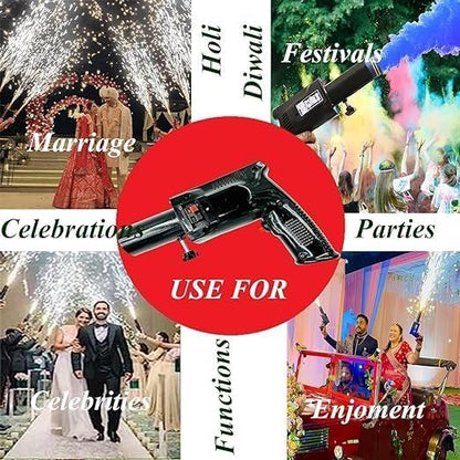 Sparkler Pyro Gun | Cold Pyro Gun for Pubs Events, Parties, Functions All Kind of Celebrations | Pyro Gun, Battey & Pyro Not Included | Sparkle Gun for Wedding